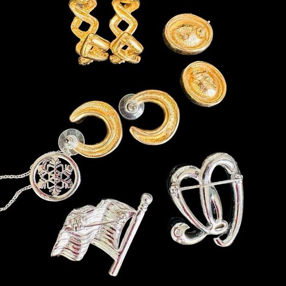 SWAROVSKI CRYSTAL Jewelry Lot Bundle of 6 Signed Swarovski Crystal Pieces Americ - Picture 9 of 9